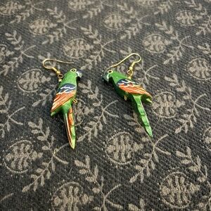 Colorful Parrot Bird Earrings